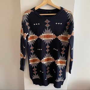 Esmara Fall Boho Navy Blue Sweater Dress
